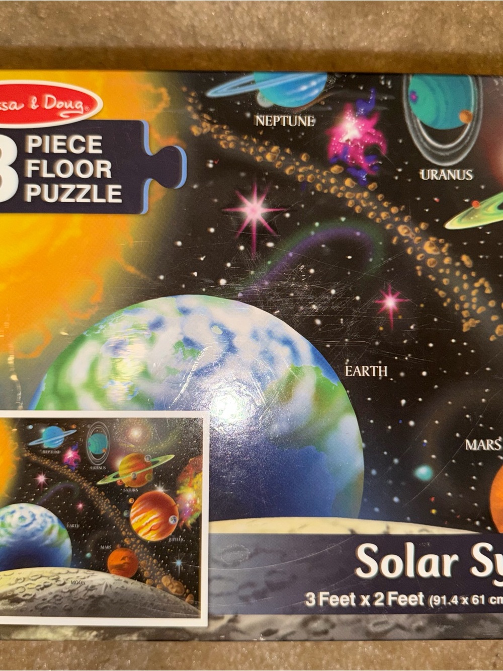 Melissa & Doug 48 Piece Solar System and Underwater Floor Puzzles